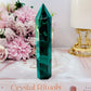 Emotional Healing ~ Absolutely Divine Tall 12cm AAA High Grade Natural Malachite Tower From Congo Simply Spectacular!!