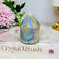 Angel Aura  Druzy Cylinder 6cm ~ Discounted as chip on tip