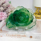Large Green Fluorite Carved Flower 13cm