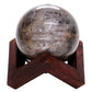 Large Black Moonstone Sphere on Timber Stand 1.4KG