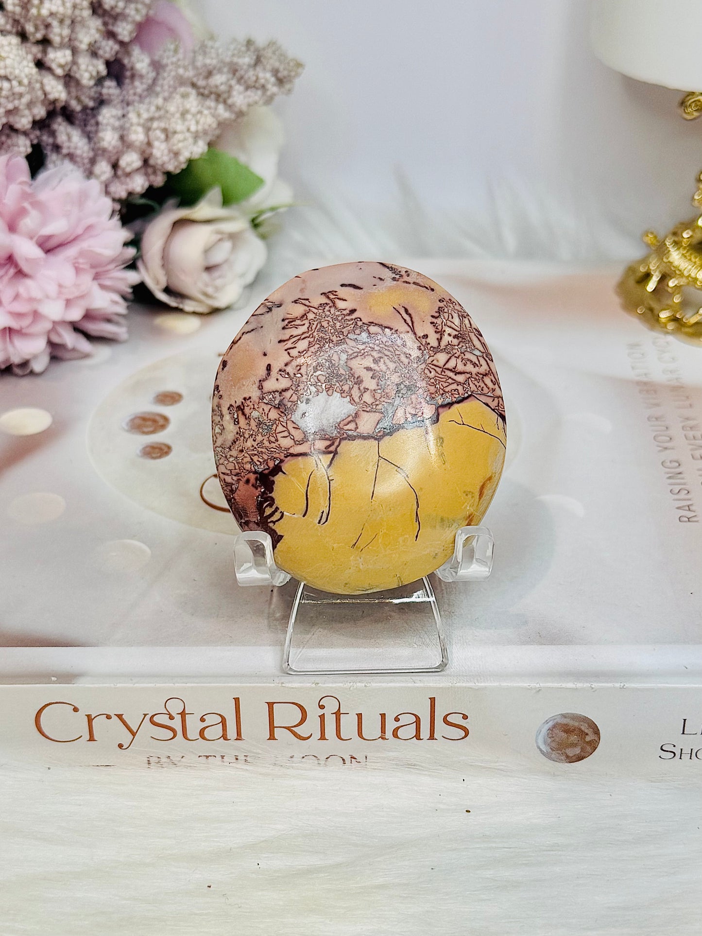 Picture Jasper Palm Stone (stand is display only)