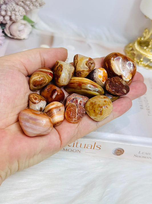 Orange Agate Tumble Stones $3 each