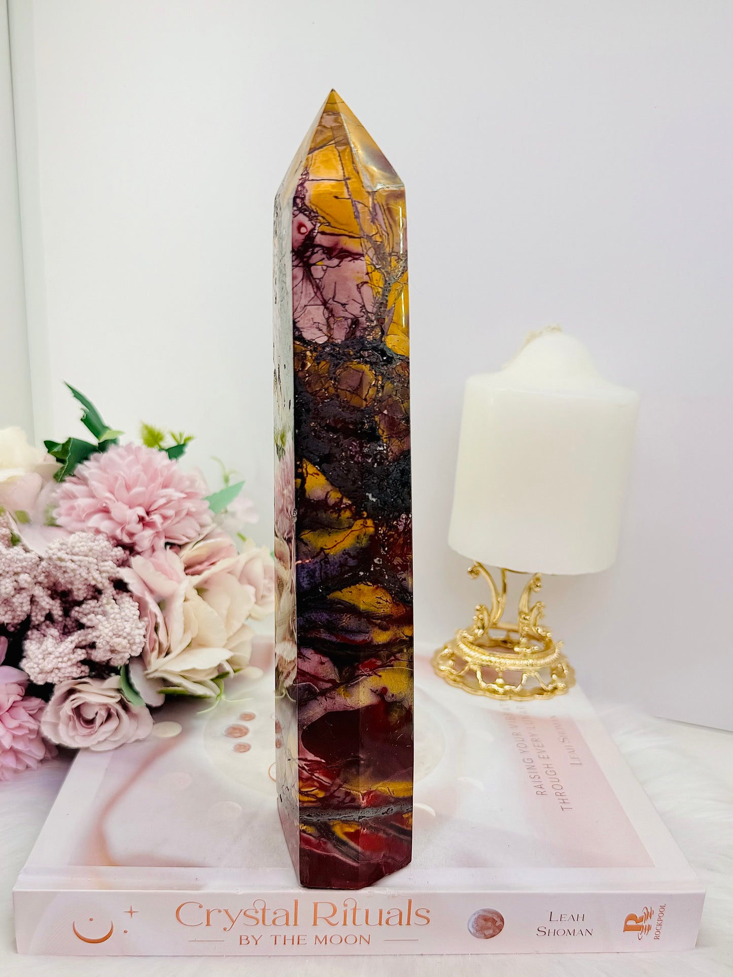 Incredibly Gorgeously Large Chunky 23.5cm Natural Mookaite Jasper Tower | Generator