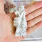 Supports Anxiety & Depression ~ Perfectly Carved Howlite Hand Holding A Rose