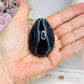 Black Agate Egg on Stand 5cm