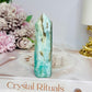 Blue Hemimorphite Druzy Tower 9cm