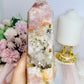 Large Druzy Pink Amethyst Tower 17.5cm