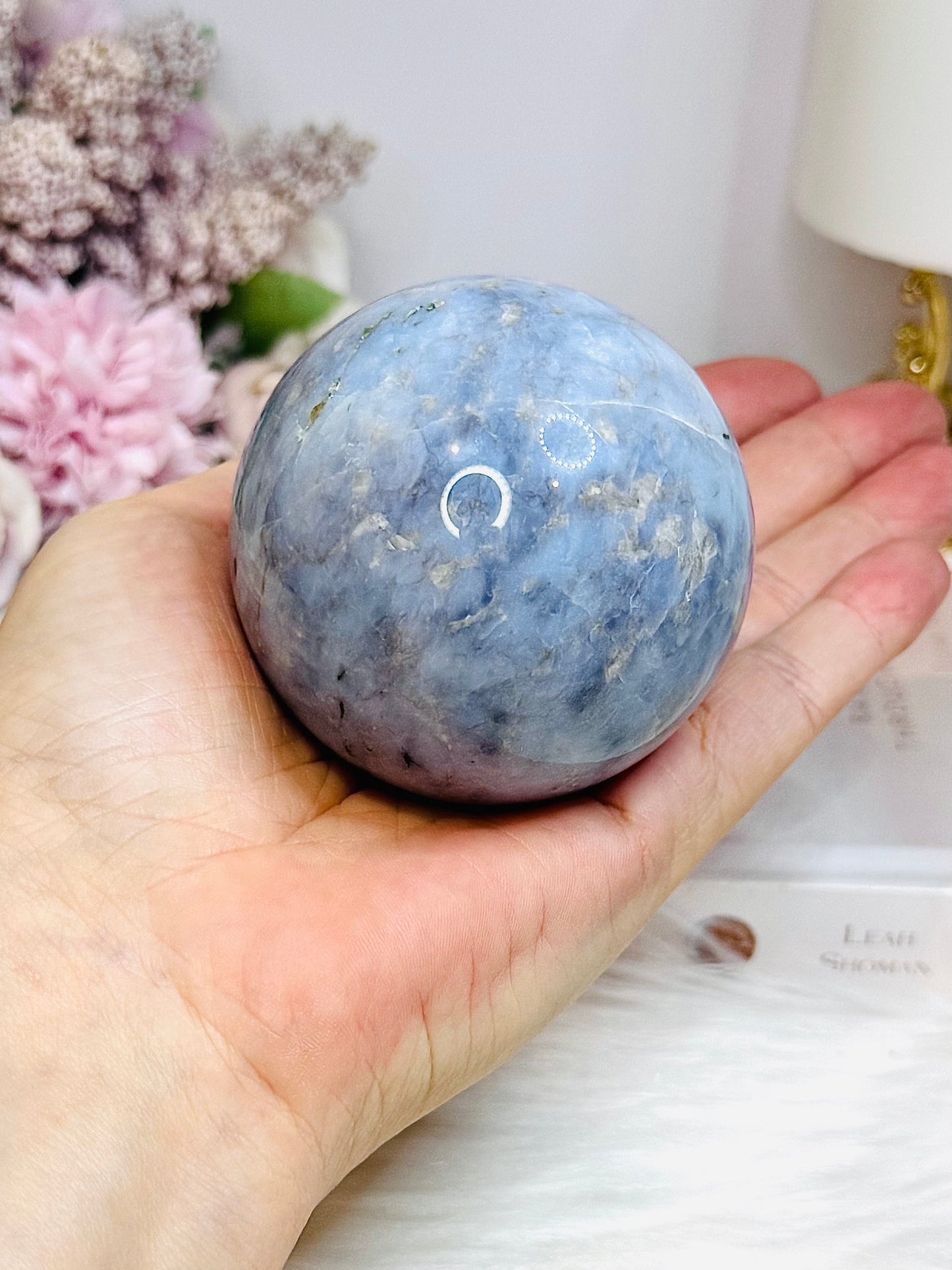 Large Blue Owyhee Opal Sphere 380g