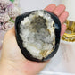 Black Druzy Agate Geode 10cm 469g