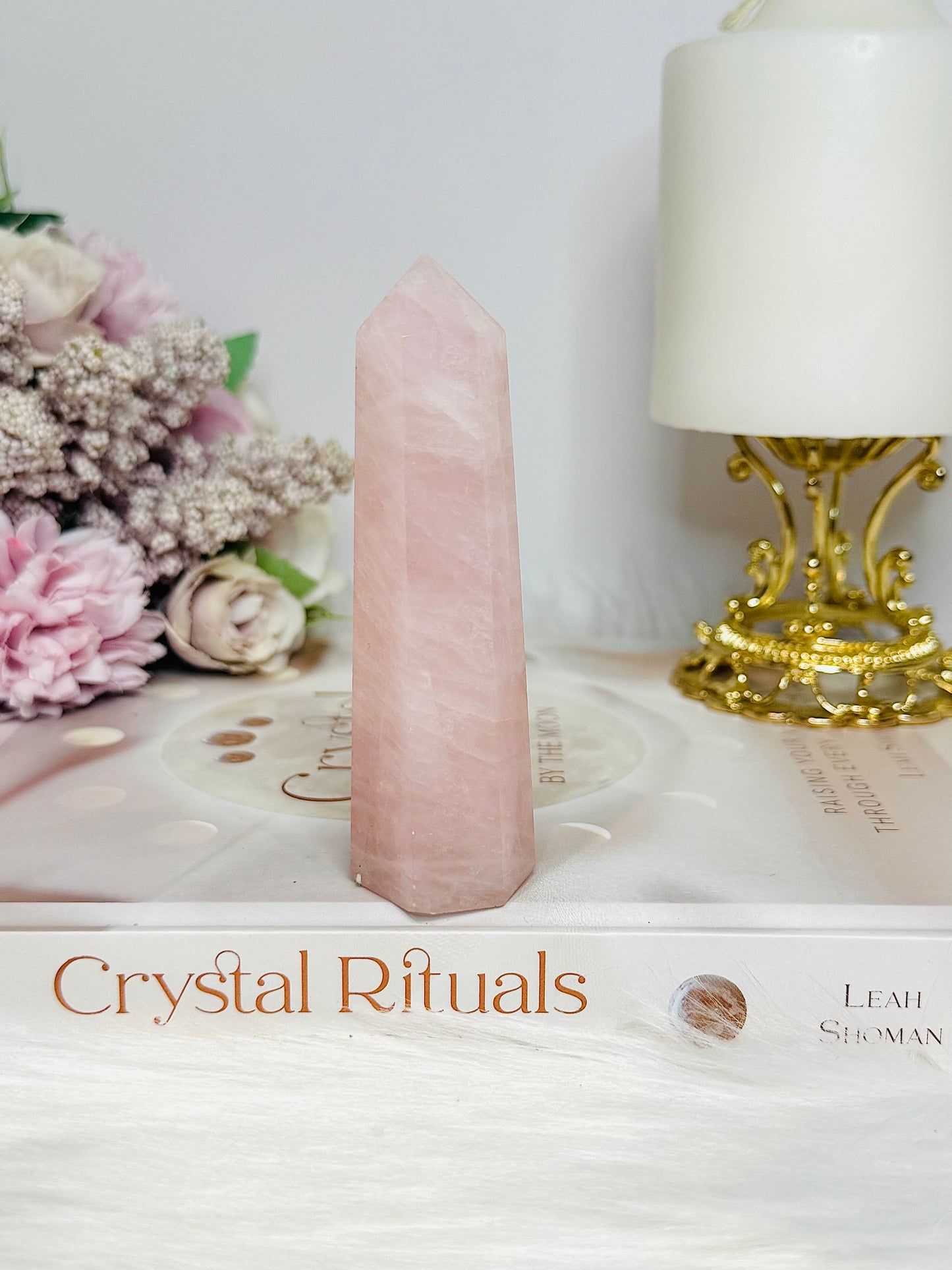 Rose Quartz Tower 9.5cm