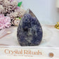 Pegmatite | Unicorn Stone Carved Flame 7cm
