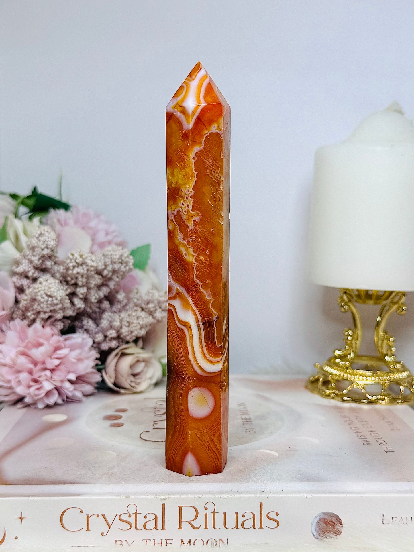 Tall Carnelian Tower 15.5cm