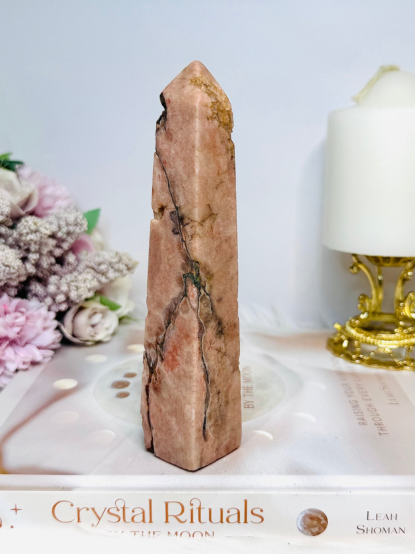 Large Pink Amethyst Tower | Obelisk 15cm