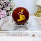 Mookaite Jasper Sphere on Stand 301g