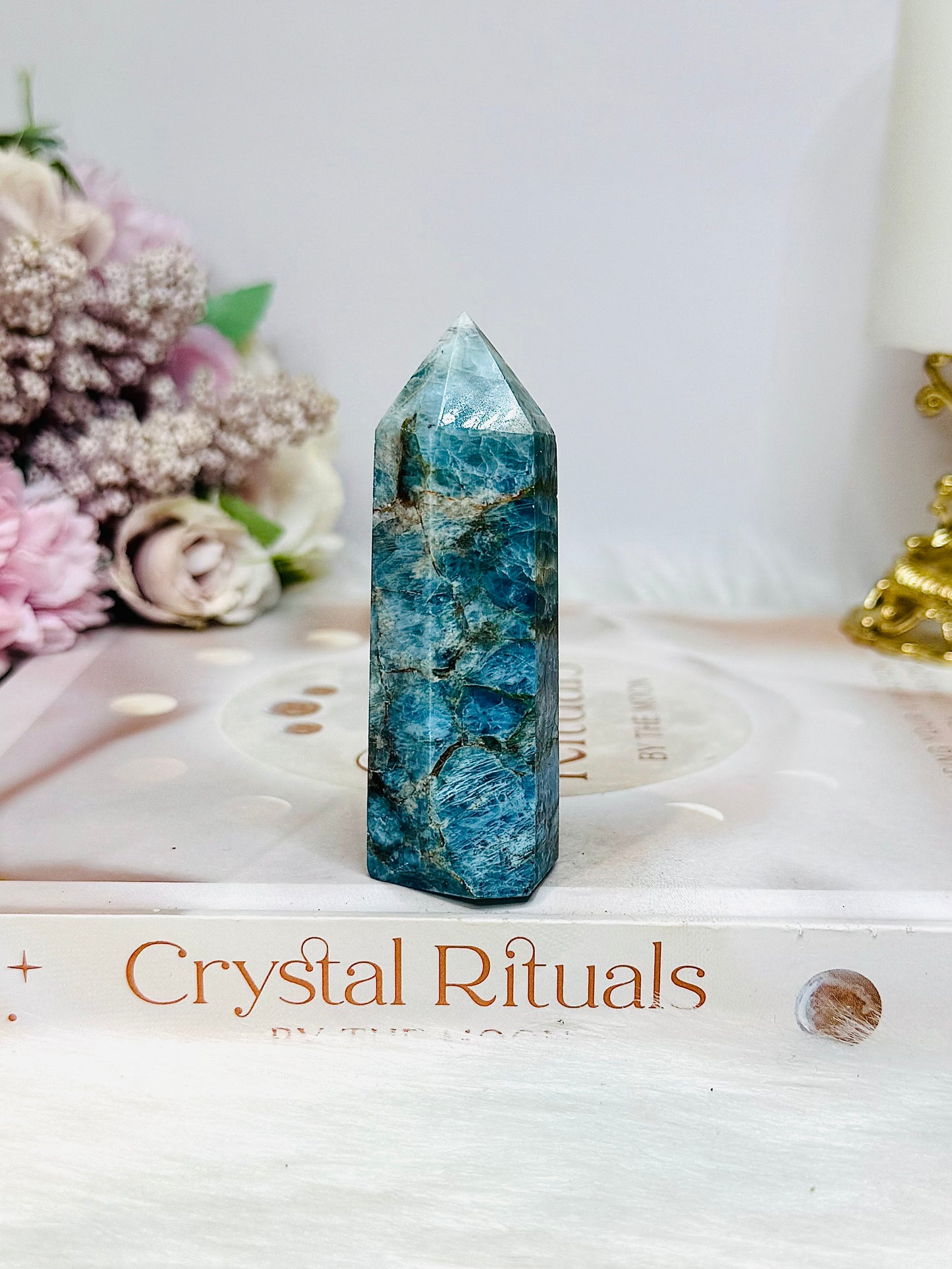 Blue Apatite Tower 7.5cm