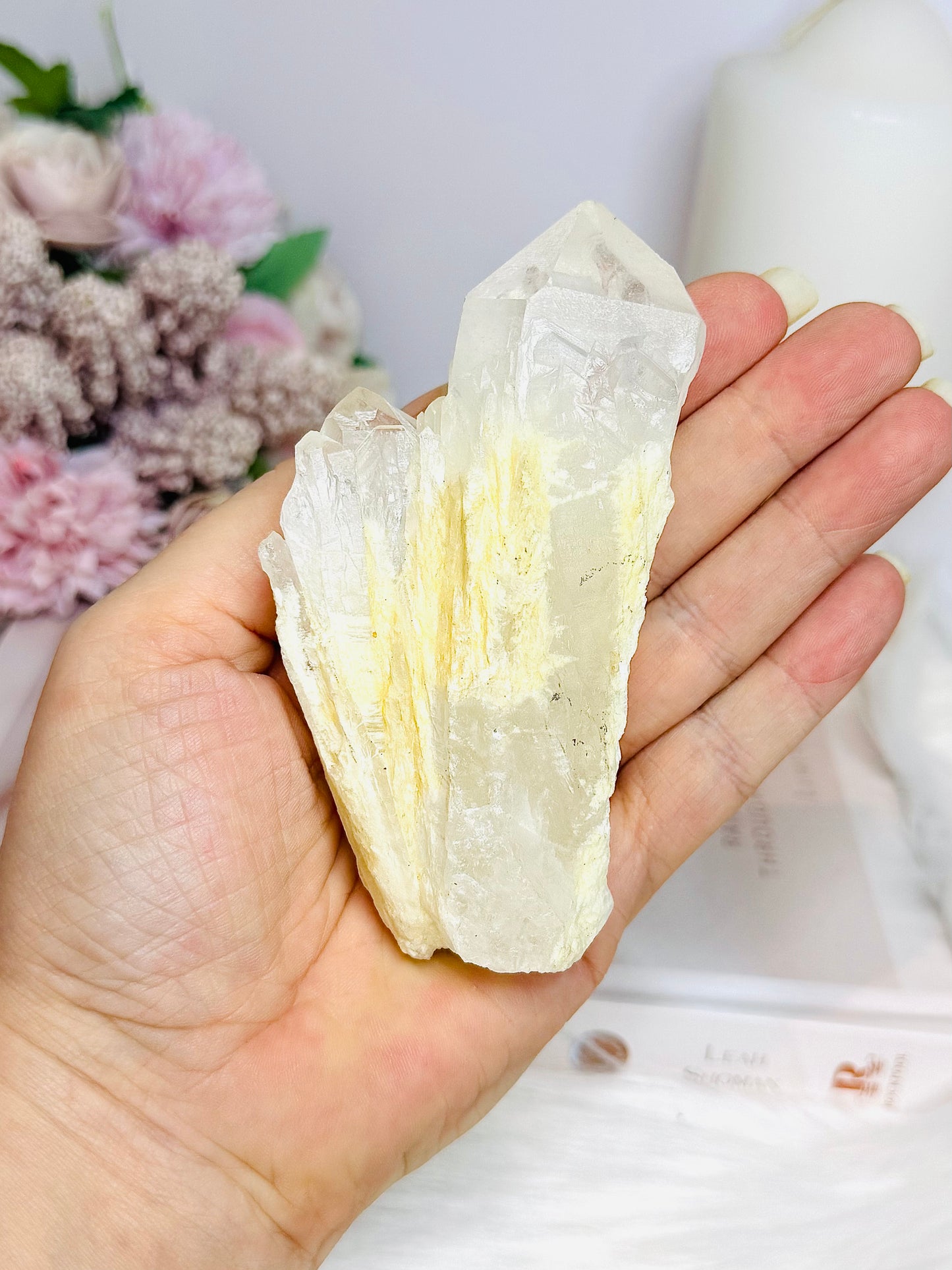 Natural Candle Quartz Specimen 10.5cm