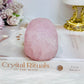 Large Rose Quartz Filigree Skull 8.5cm 407g