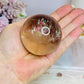High Grade Smokey Quartz Sphere Full of Rainbows on Stand 307g
