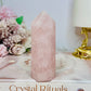 Chunky Rose Quartz Tower 10cm