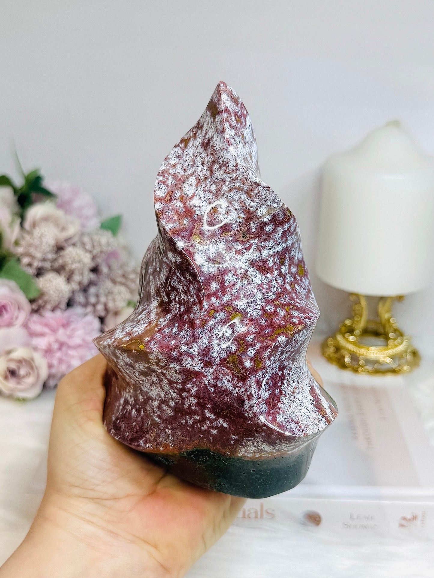 Large Ocean Jasper Flame 15cm 935g