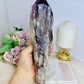 Large Natural Amethyst Dog Tooth Tower 27cm