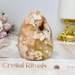 Flower Agate Druzy Flame 9cm 227g