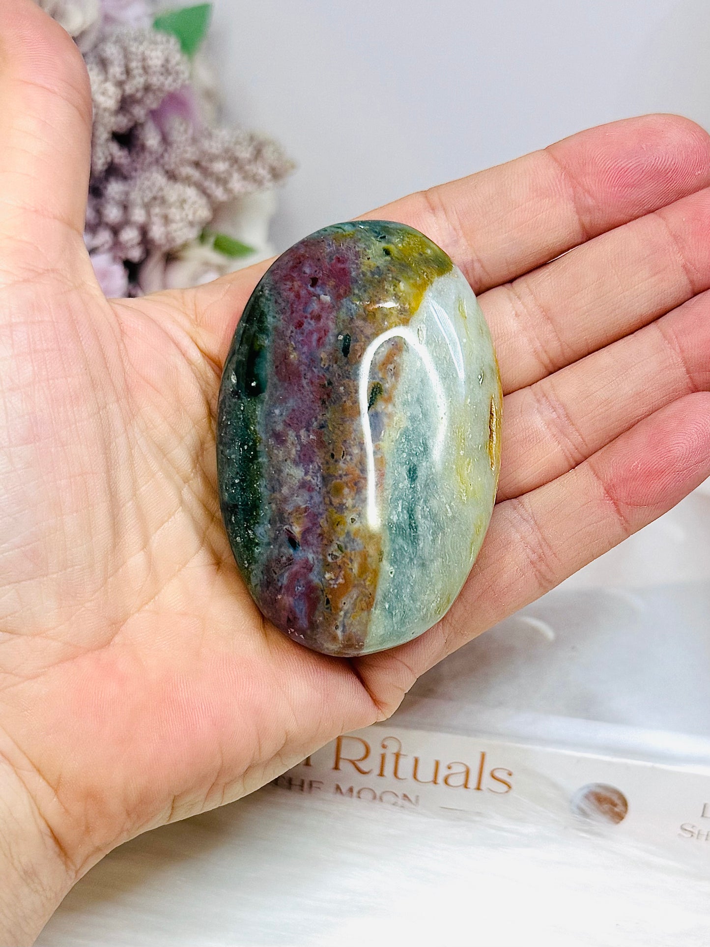 Ocean Jasper Palm Stone