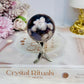 High Grade Blue Flower Agate Sphere on Stand 120g