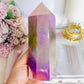 Large Angel Aura Chunky Rose Quartz Tower 15.5cm
