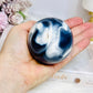 Large Orca Agate Sphere on Stand 379g