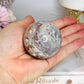 Druzy Flower Agate Sphere On Stand 183g
