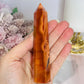 High Grade Carnelian Tower 12cm