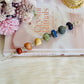 Magical 7 Chakra Crystal Wand with Clear Quartz Point 22cm