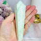 Pistachio Calcite Wand | Tower on Stand 14cm