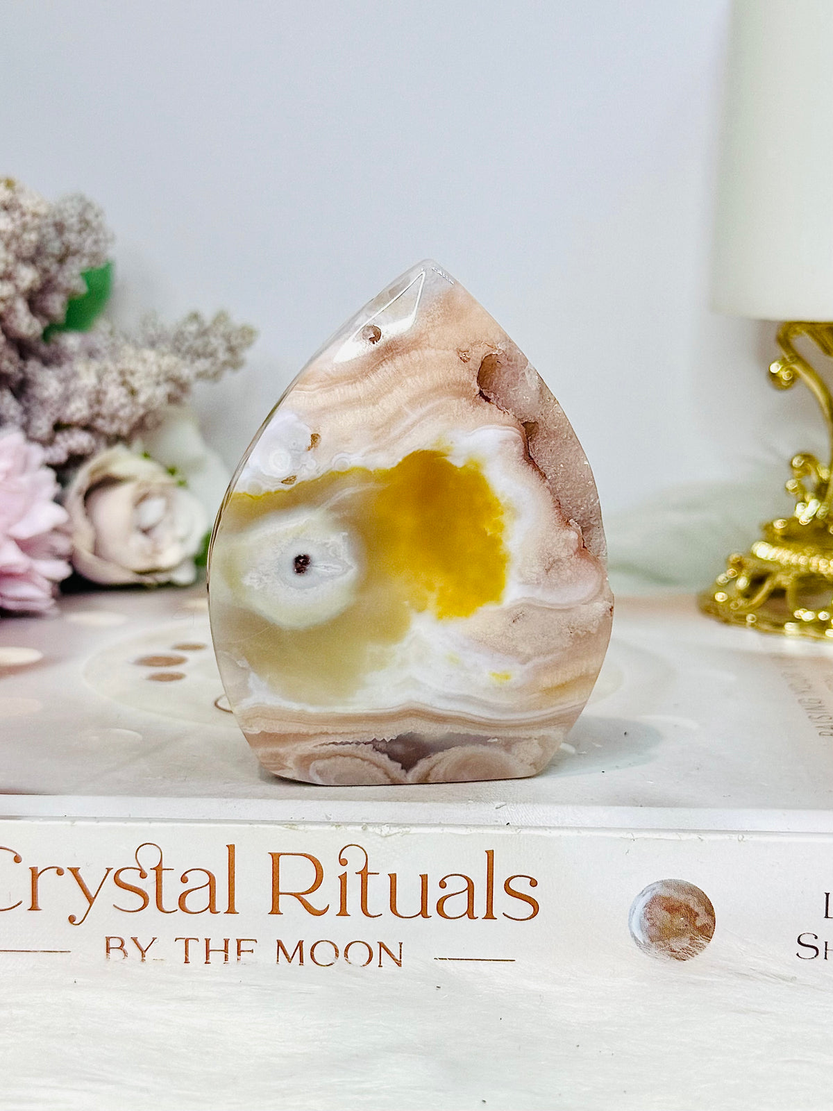 Druzy Agate Flame | Freeform 7.5cm