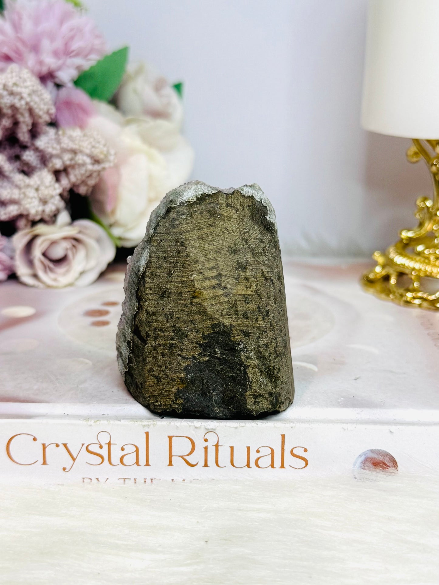 Natural Amethyst Base Cut Cluster 6cm