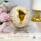 Large Druzy Pink Amethyst Sphere On Stand 630g