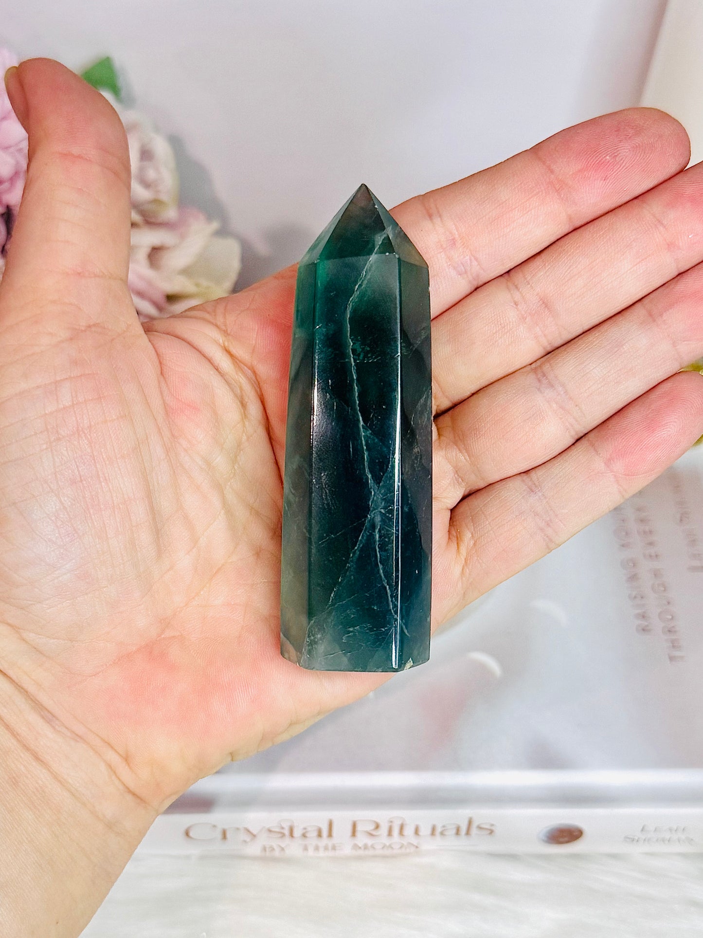 Blue & Green Fluorite Tower 9cm