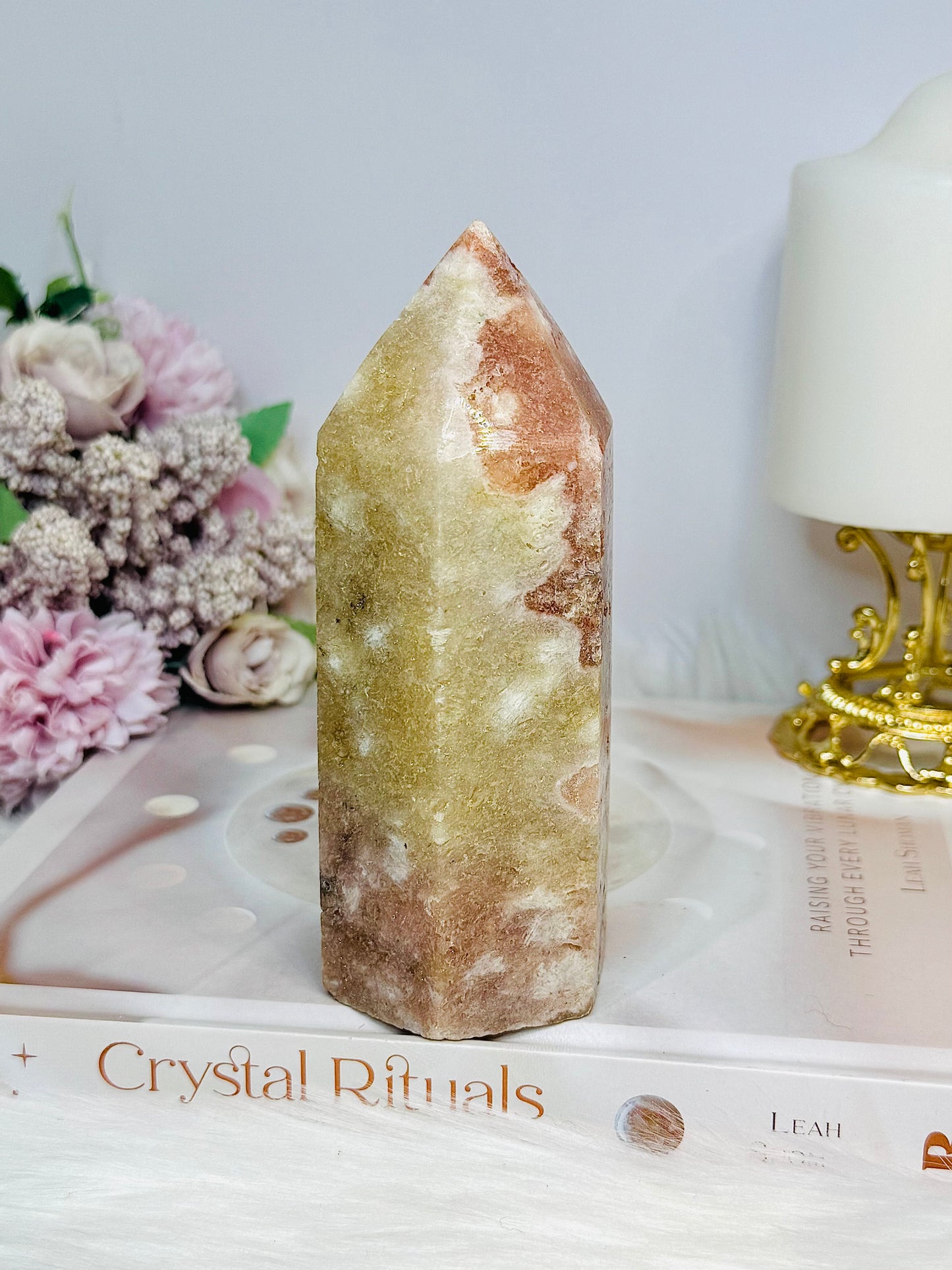 Large Pink Amethyst Chunky Tower 554g 13.5cm