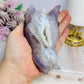 Large Druzy Agate Carved Dragon Head 11cm