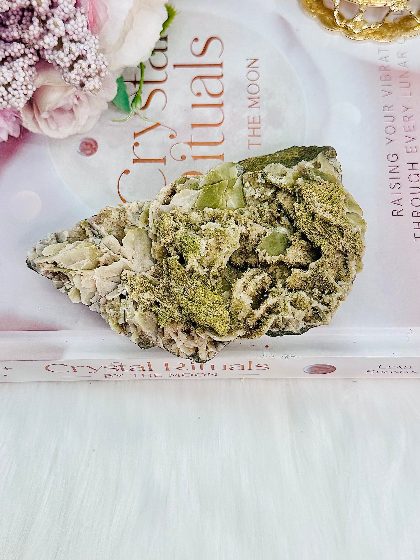 Beautiful Natural Green Calcite Slab 11cm