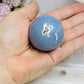 Blue Angelite Sphere on Stand 131g