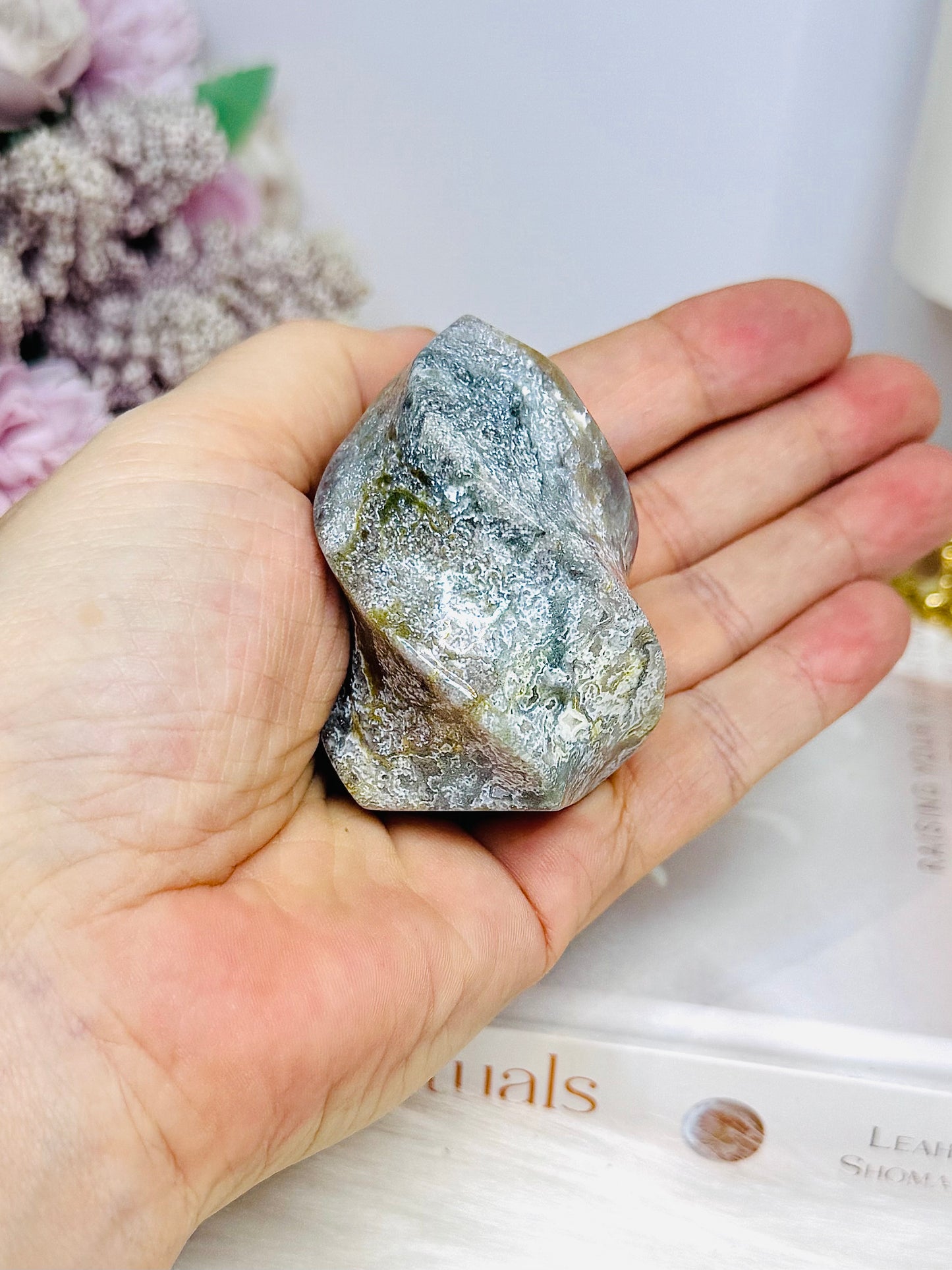 Ocean Jasper Carved Flame 5.5cm