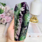 High Grade Rainbow Feather Fluorite Thick Slab 15cm