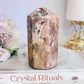 Chunky Druzy Pink Amethyst Tower 9.5cm