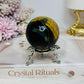 Tigers Eye Sphere with Blue Flash 197g