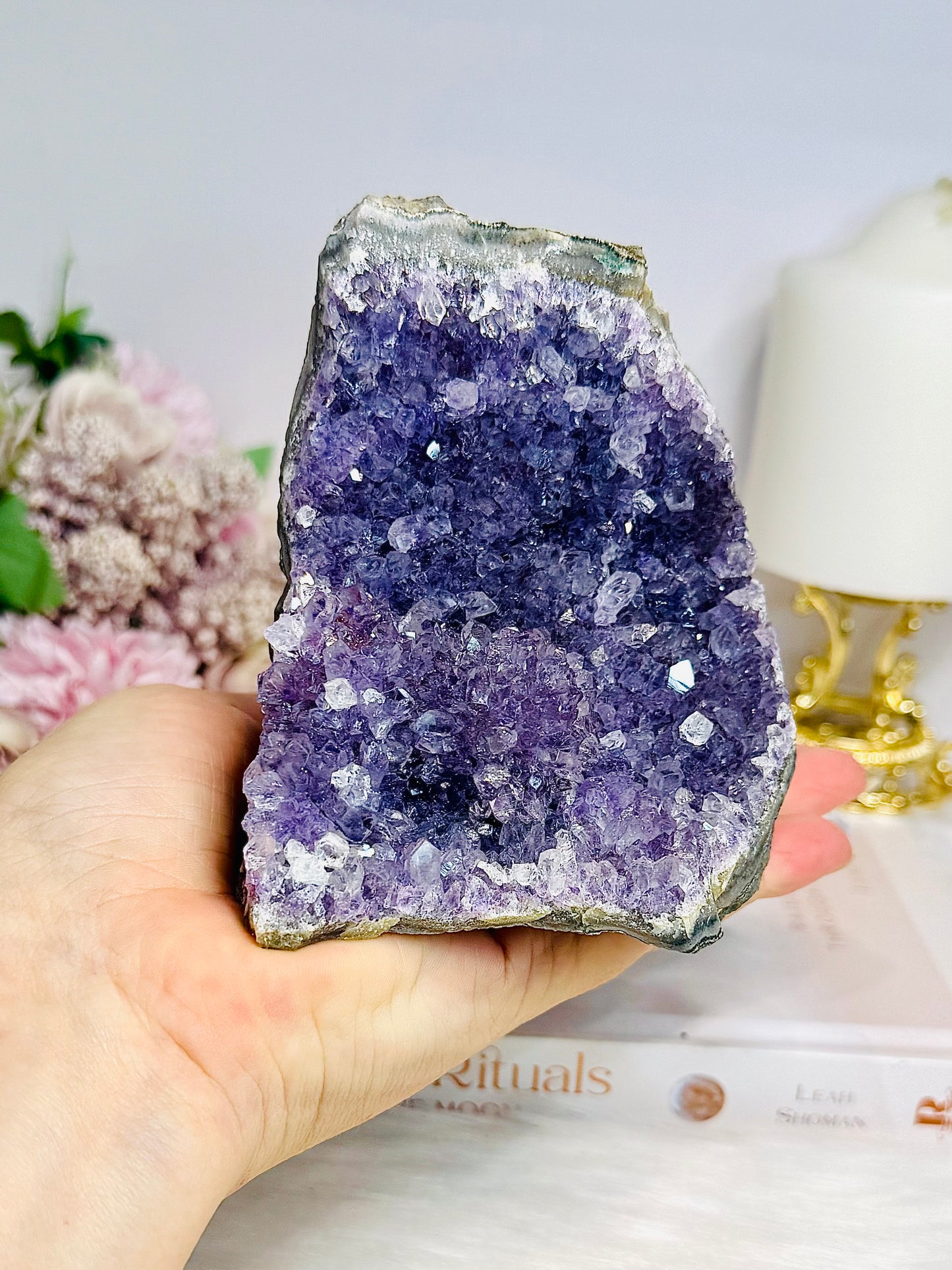 Natural Amethyst Base Cut Cluster 11cm 778g