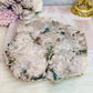 Large Pink Amethyst Natural Slab with Green Jasper Inclusions 16cm 665g