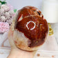 Large Carnelian Carved Skull 1.2KG 12.5cm ~ Discounted as it does not stand straight and needs the stand under the side to keep it up