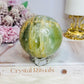 Large Pistachio Calcite Sphere on Stand 596g